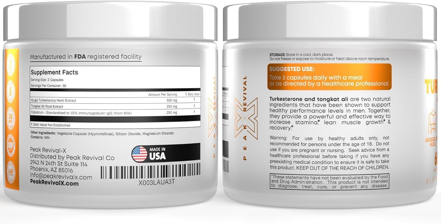 ๐ช Turkesterone & Tongkat Ali Supplement 1000mg