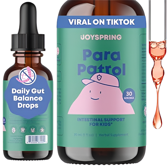 JoySpring ParaPatrol Kids’ Herbal Blend – Alcohol-Free Liquid Supplement with Black Walnut and Wormwood Extract